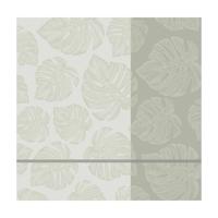 DDDDD theedoek monstera 60x65 cm cream - thumbnail
