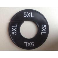 Maatring 9cm zwart/wit 5XL - thumbnail