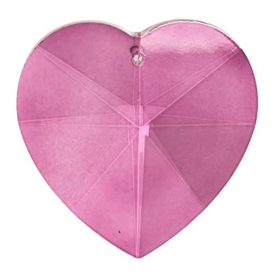 Regenboogkristal Hartvorm Roze Regenboogkristal Hartvorm Roze
