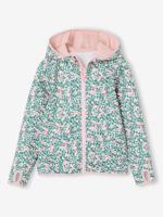 Sport sweater met rits voor meisjes ecru - thumbnail