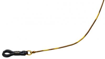 Henri Beaud brillenkoord Serpent 65 cm staal brons/goud