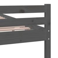 Bedframe massief hout grijs 140x200 cm - thumbnail
