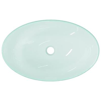 VidaXL Wasbak 54,5x35x15,5 cm gehard glas mat