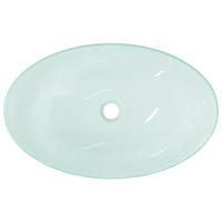 VidaXL Wasbak 54,5x35x15,5 cm gehard glas mat - thumbnail
