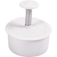 Creativ Company Uitsteekvormen met stempel, paasei, haas, kip, vlinder, h: 5 cm, wit, 4 stuk/ 1 doos - thumbnail