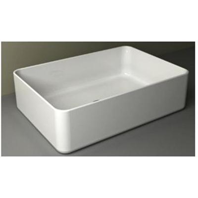 Wiesbaden Link Opzetwastafel - 35x50x12cm - Keramiek - Glans Wit