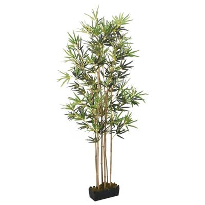 VidaXL Kunstplant bamboe 368 bladeren 80 cm groen