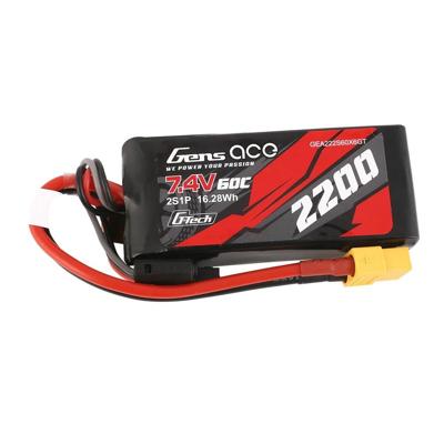 Gens ace LiPo accupack 7.4 V 2200 mAh Aantal cellen: 2 30 C Block XT60