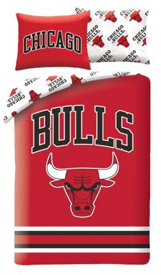 Chicago Bulls Dekbedovertrek 140 x 200 cm - 70 x 90 cm - polyester - rood Chicago Bulls Dekbedovertrek 140 x 200 cm - 70 x 90 cm - polyester - rood