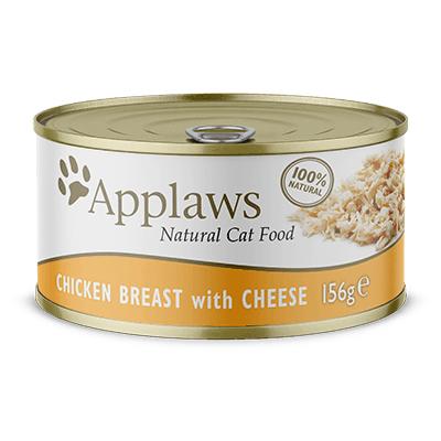 APPLAWS Chicken breast and cheese in broth - nat kattenvoer - 156g