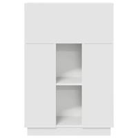 Bureau met plank Wit 71,5 x 31,5 x 106,5 cm Bewerkt hout - thumbnail