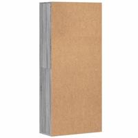 Hoge kast 80x35x180 cm bewerkt hout grijs sonoma eikenkleurig - thumbnail