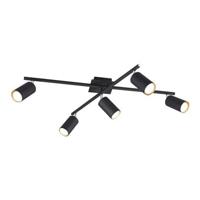 Trio PlafondspotsMarley 5-lichts mat zwart - 612400532 - thumbnail