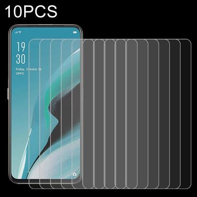 Voor OPPO Reno 2F 10 stuks 0.26 mm 9H 2.5 D gehard glas film