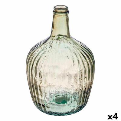 Fles Strepen Decoratie 17 x 29 x 17 cm champagne (4 Stuks)