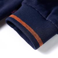 Kinderjas met capuchon regenboogontwerp 116 marineblauw - thumbnail