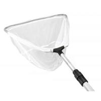 Schepnet driehoek fijn met telescoopsteel - thumbnail