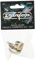 Dunlop 33P025 Nickel Silver Finger & Thumbpicks set vinger- en duimplectrums, 0.025-0.025 inch - thumbnail