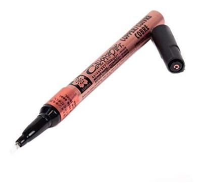 Sakura kalligrafiepen 1,8 mm aluminium/melamine koper