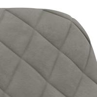 Eetkamerstoelen 2 st fluweel lichtgrijs - thumbnail