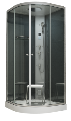 Badstuber Flamenco stoomcabine 95x95x218cm kitvrij Badstuber Flamenco stoomcabine 95x95x218cm kitvrij