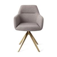 Jesper Home Eetkamerstoel Kinko Turn Gold - Earl Grey - thumbnail