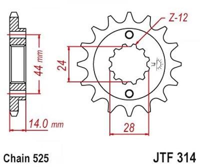 ESJOT Sprocket 525 16z standard