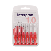Interprox Mini Conical Rood PHD 1.0 6 Stuks - thumbnail
