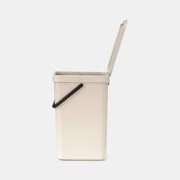Brabantia Sort & Go afvalemmer 16 liter Soft Beige - thumbnail