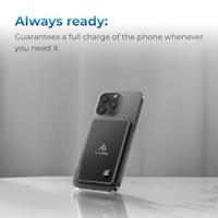 AutoSky Magnetische Powerbank 5000mAh met Display voor iPhone - thumbnail