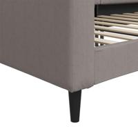 Slaapbank 90x200 cm stof taupe - thumbnail