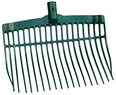 Mestvork kunststof groen zonder steel Mestvork kunststof groen zonder steel