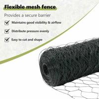 VidaXL Afrasteringspaal groen 25 x 0,5 m (36 mm gaas) staal - thumbnail