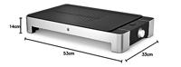 WMF 0415340011 Tafelgrill Elektrisch Met handmatige temperatuursinstelling Zilver, Zwart - thumbnail