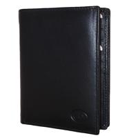 Leather Design Paspoort Portemonnee Zwart - thumbnail