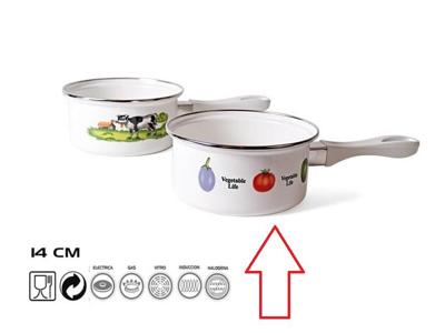 Steelpan - Ø14 cm - geglazuurd - alle warmtebronnen - model Vegetable