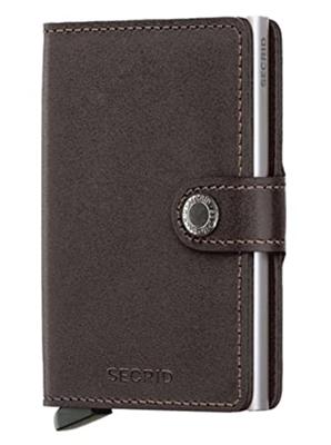 Secrid Miniwallet Original Portemonnee Bruin Echt leer