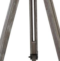 Searchlight Landelijke vloerlampEasel 145cm Tripod hout met taupe - EU6006BR - thumbnail
