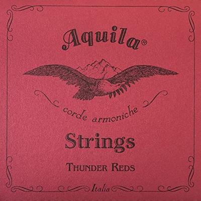 Aquila 168U Thunder Reds EADG snarenset bas ukelele 23-25 inch