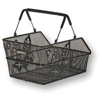 Basil cento s flower multi - fietsmand - achterop - klein - zwart - thumbnail