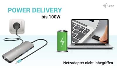 i-tec USB-C Metal Nano 100W dock - thumbnail