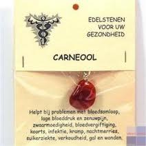 Steengoed Hanger gezondheidssteen carneool 1 Stuks