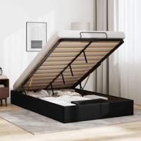 Bedframe zonder matras 120x190 cm kunstleer zwart - thumbnail