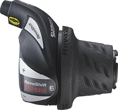 Draaiversteller (rechts) 6 speed Shimano Tourney SL-RS36 - zwart/zilver - thumbnail