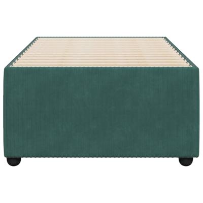 Bedframe zonder matras 90x200 cm fluweel donkergroen - thumbnail