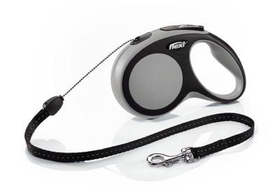 Flexi New COMFORT Hond Intrekbare riem Zwart, Grijs 8 m