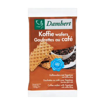 Damhert Koffiewafers low carb 100 Gram