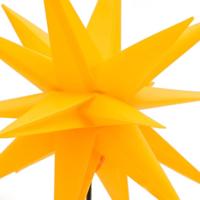 VidaXL Kerstlampen met grondpin en led's 3 st 57 cm geel - thumbnail