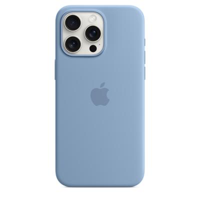 Apple Silicone MagSafe Hoesje iPhone 15 Pro Max Winter Blue