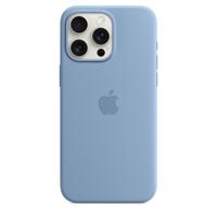 Apple Silicone MagSafe Hoesje iPhone 15 Pro Max Winter Blue - thumbnail